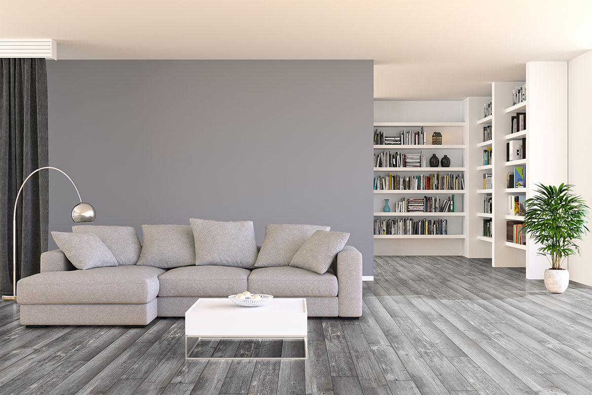 KINGSDOWN GRAY LUXURY VINYL PLANKS